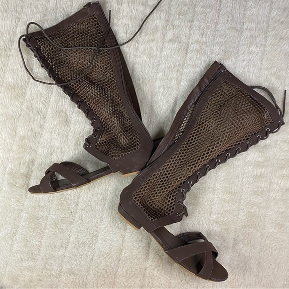 𝅺forever lace up Gladiator sandals 6 - Picture 7 of 9